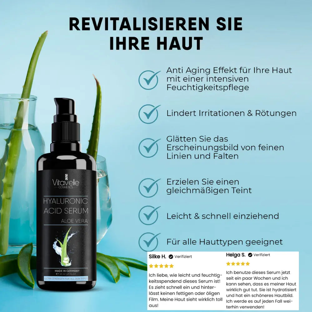 Hyaluronsäure Serum mit Aloe Vera