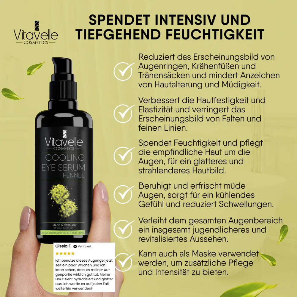 Kühlendes Augenserum mit Fenchel Extrakt
