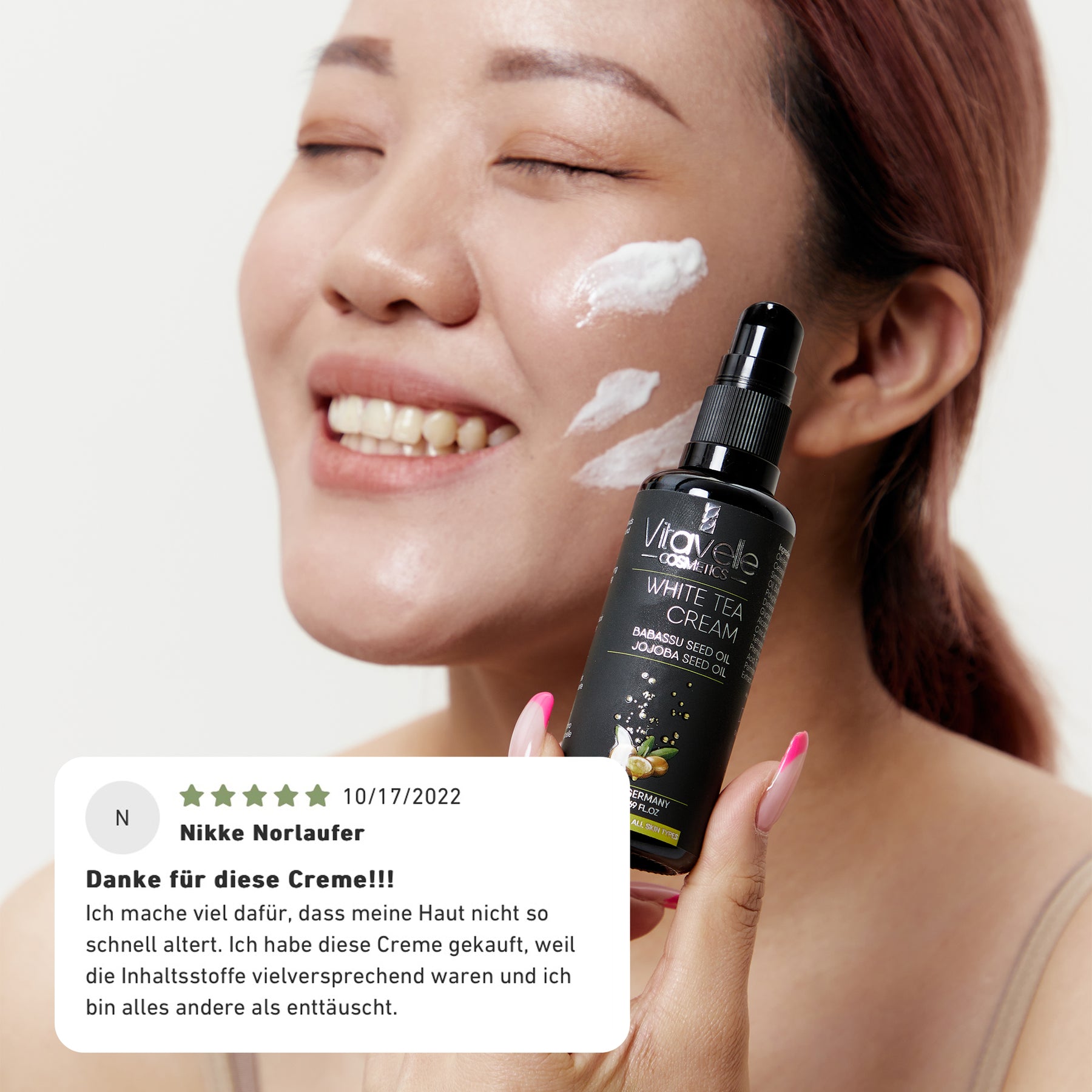 Weißer Tee Creme mit Babassuöl