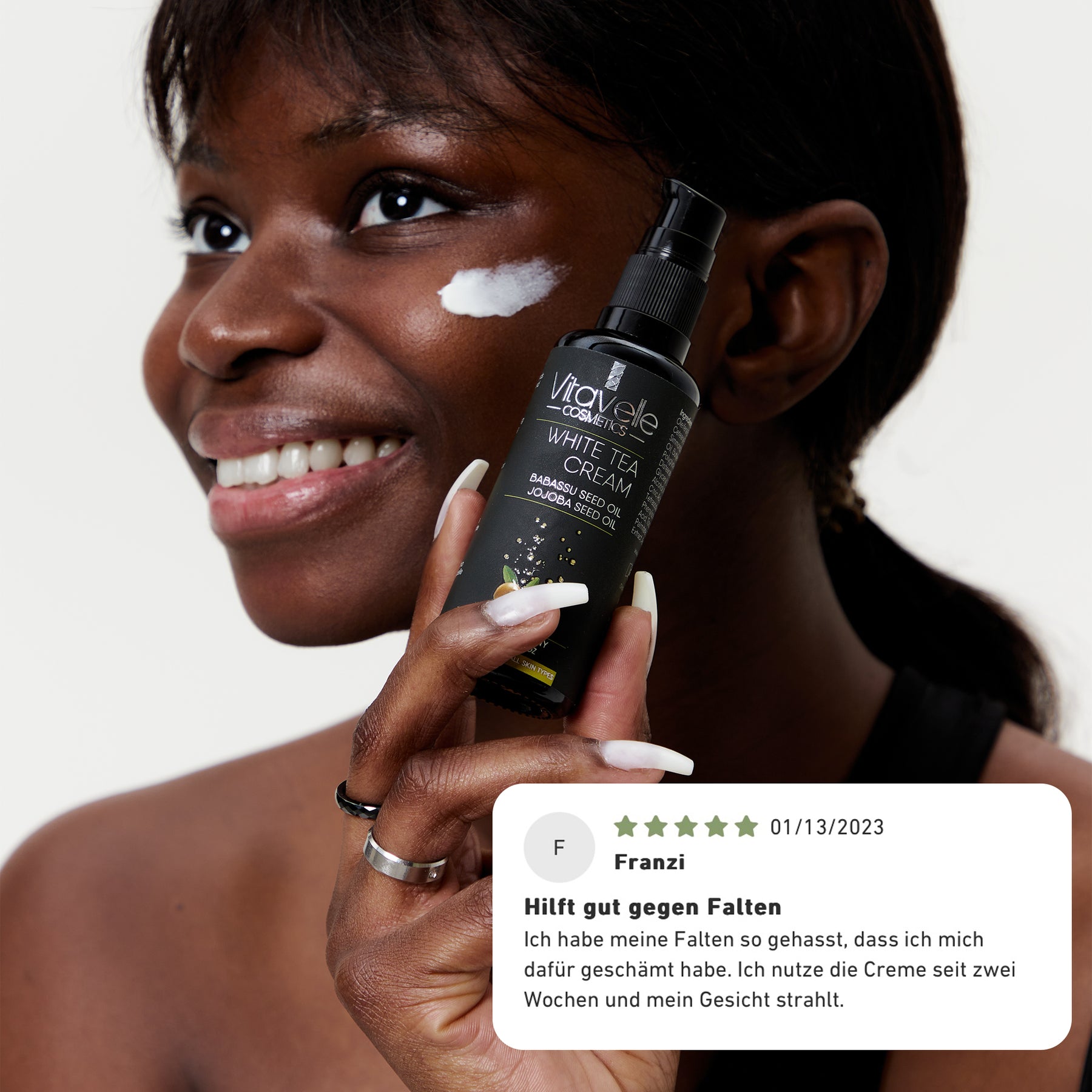 Weißer Tee Creme mit Babassuöl