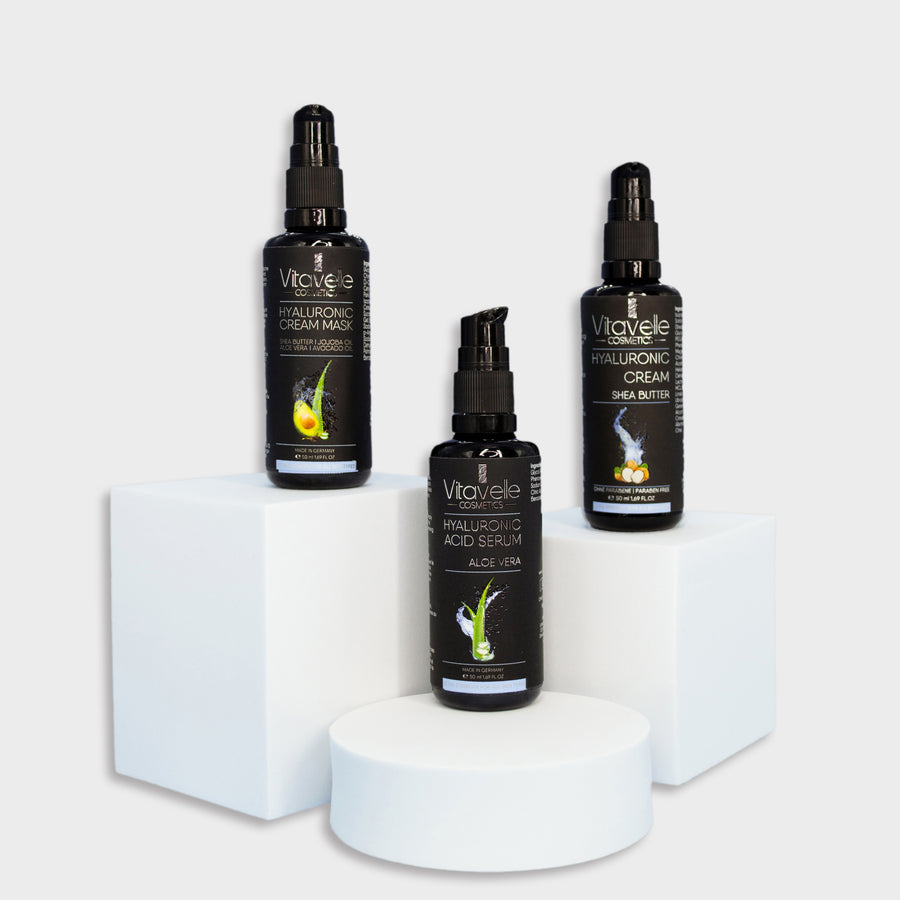 Hyaluronsäure Crememaske mit Aloe Vera & Avocado Öl