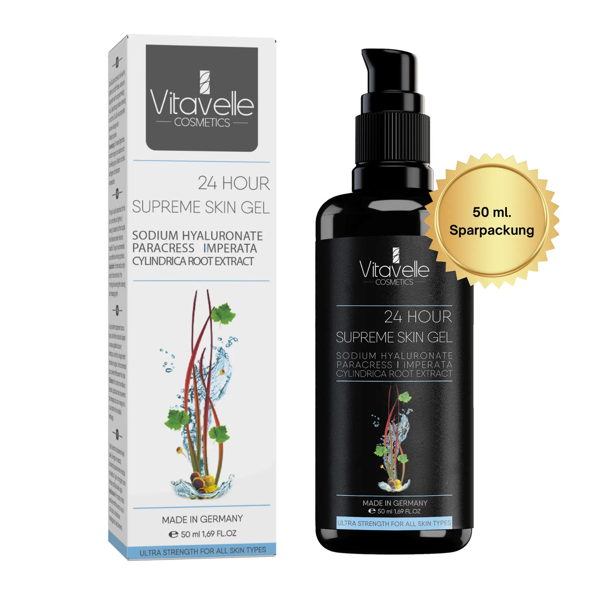 Naturligt Botulin Serum - 24 timers Supreme Skin Gel - Det naturlige Botox-serum