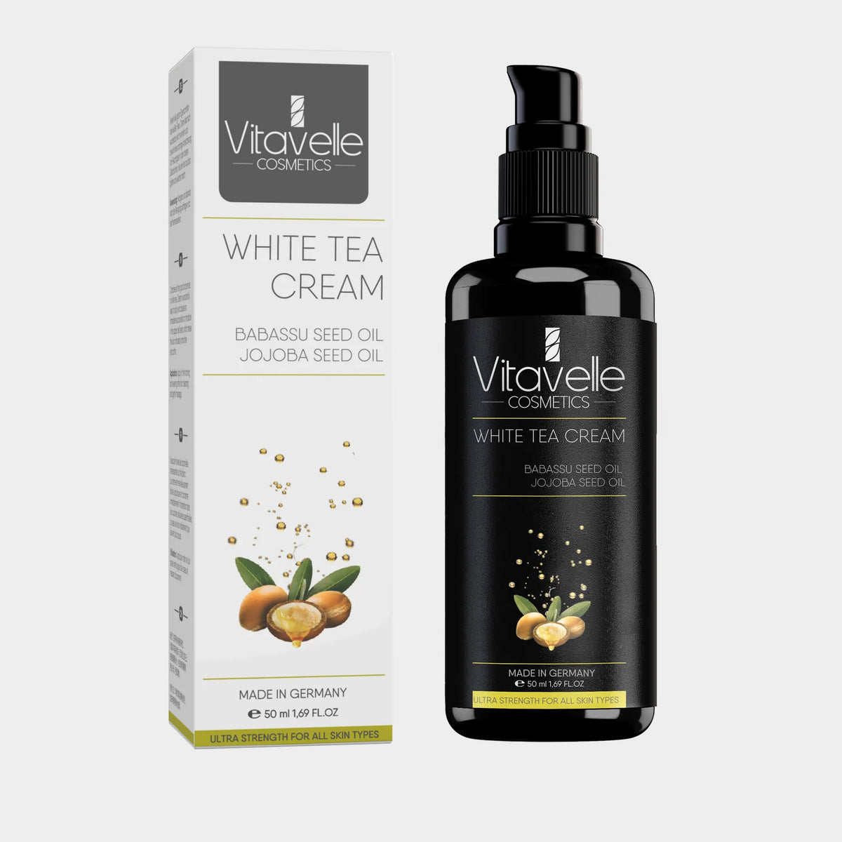 Hvid te-creme med babassu-olie