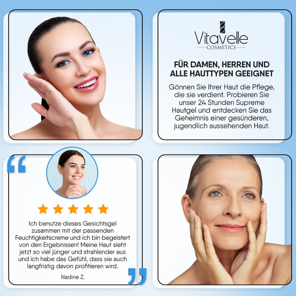Natural Botulin Serum - 24 hour Supreme Skin Gel - The natural Botox serum