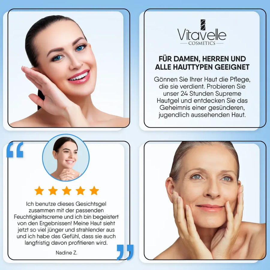Natural Botulin Serum - 24 hour Supreme Skin Gel - The natural Botox serum