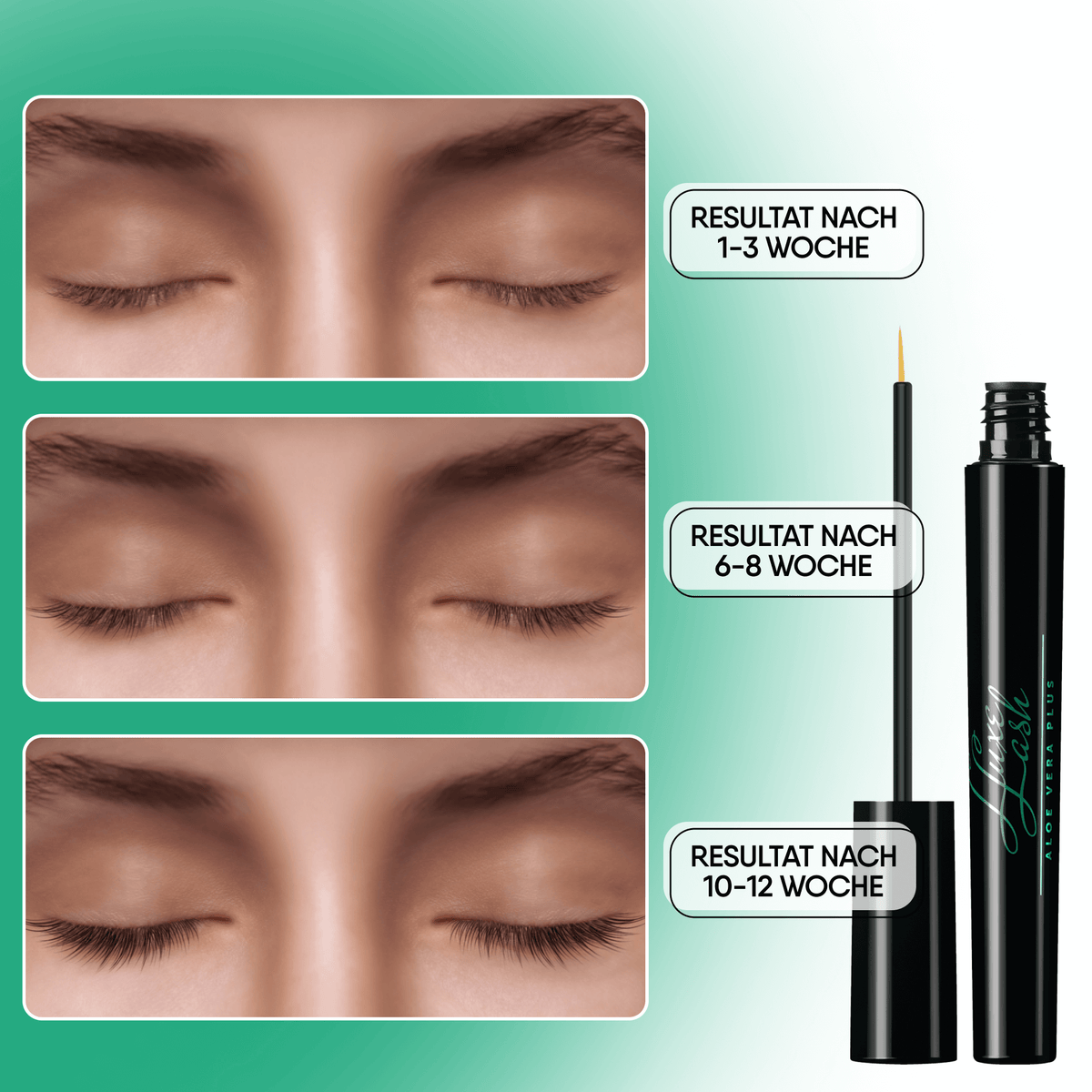 Luxe Lash Aloe Vera Plus eyelash serum and eyebrow serum
