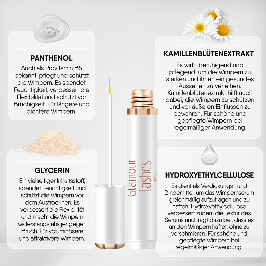 Glamour Lashes eyelash serum and eyebrow serum