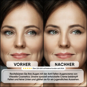 Wrinkle-reducing eye cream with peptides and squalane
