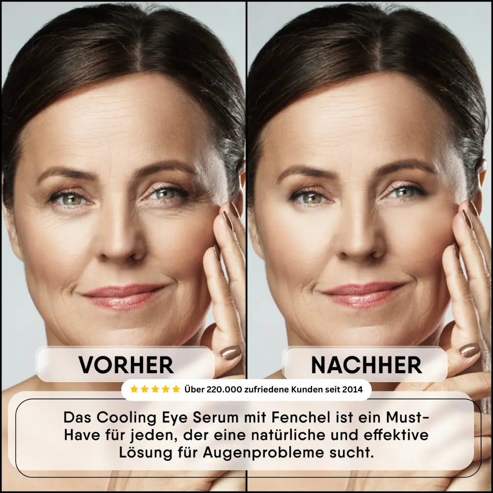 Cooling eye serum with fennel extract