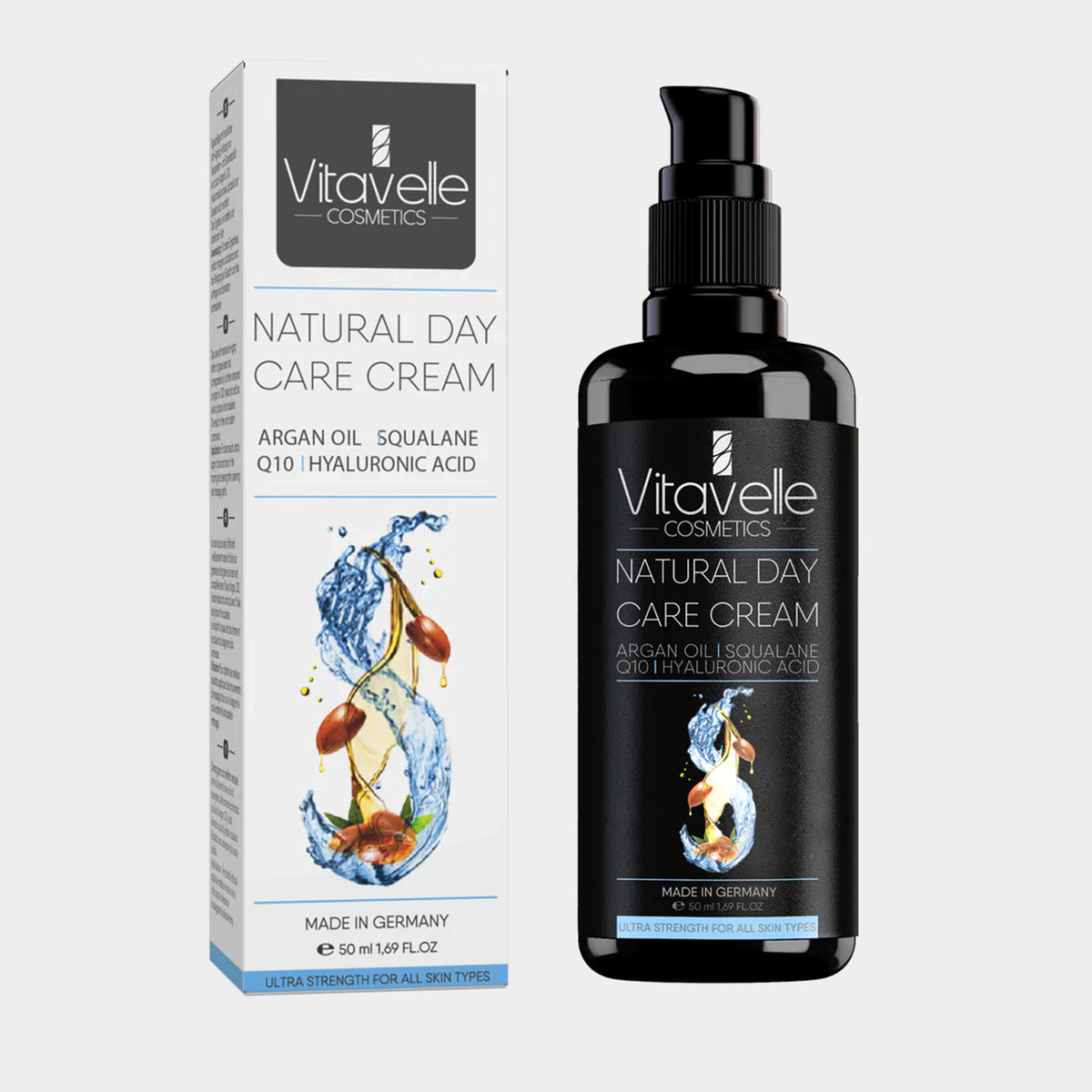 Natural day cream with Q10