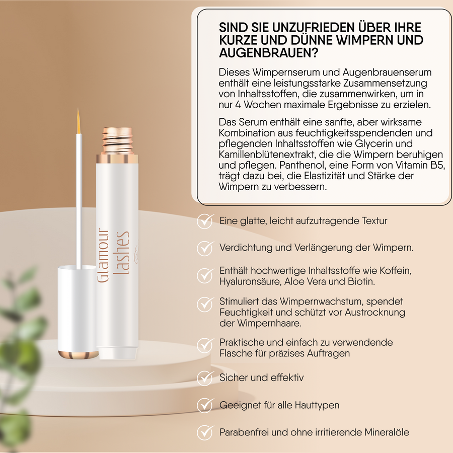 Glamour Lashes wimperserum en wenkbrauwserum